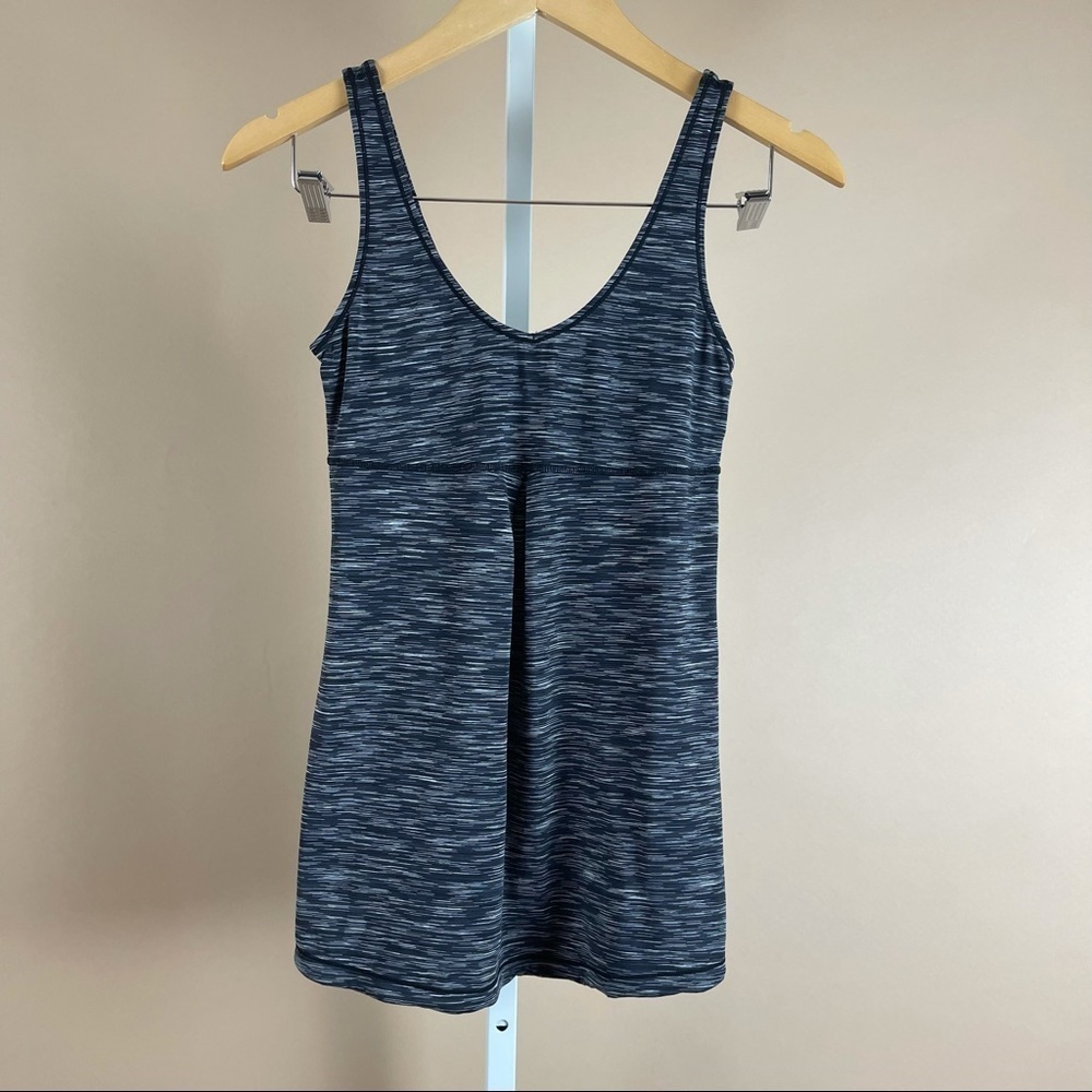 Lucy Grey XS Black Active Workout V Neck Tank Top Yoga Gym Running Fitness